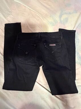 Black Slim Jeans with Back Pocket Flap Detail